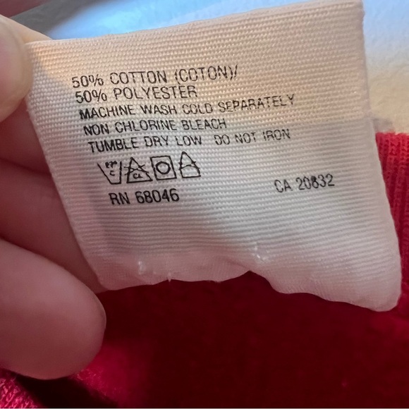 Vintage I Believe in Santa Clause Christmas Sweatshirt Tultex sz XL Made in USA - Picture 5 of 7